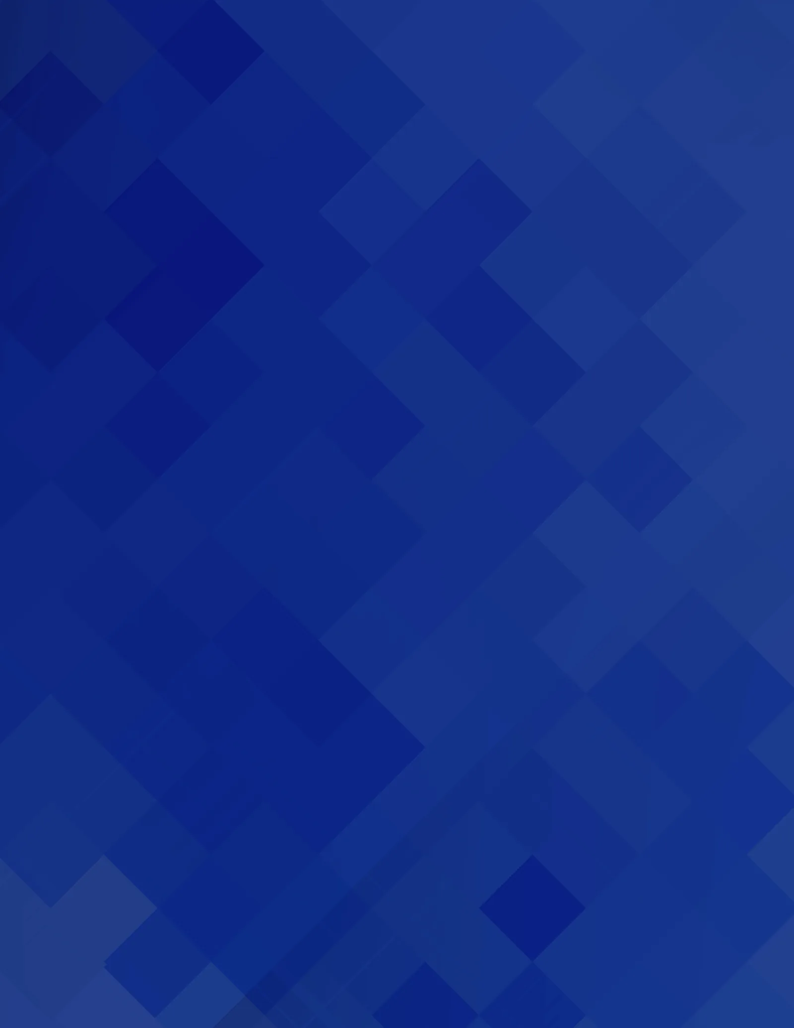 Blue geometric pattern of overlapping diamonds and squares